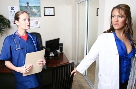 Slutty doctor Trina Michaels has wild interracial sex in public