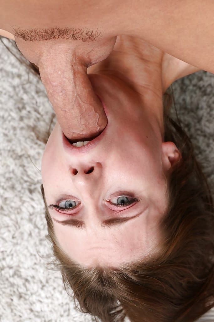Hardcore face fucking for and cumshot in pussy for teenager Anya Olsen