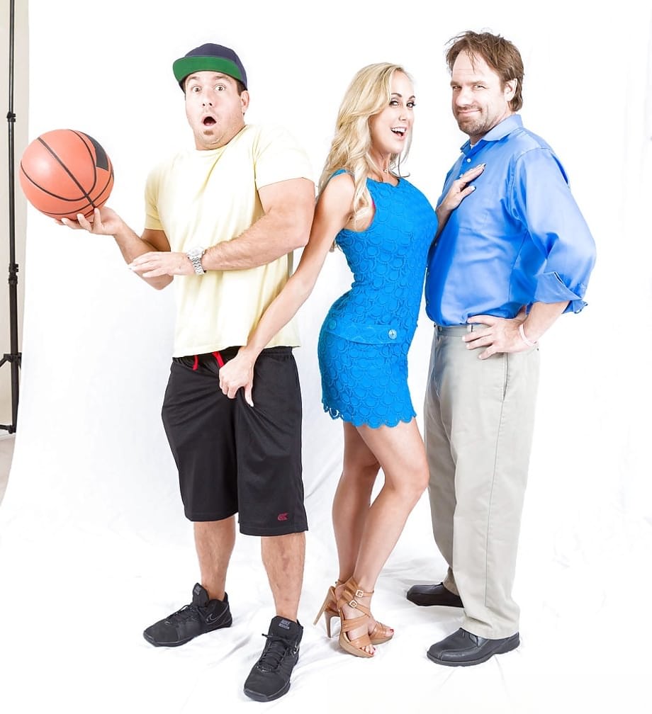Busty MILF pornstar Brandi Love riding big cock with cuckold's blessing