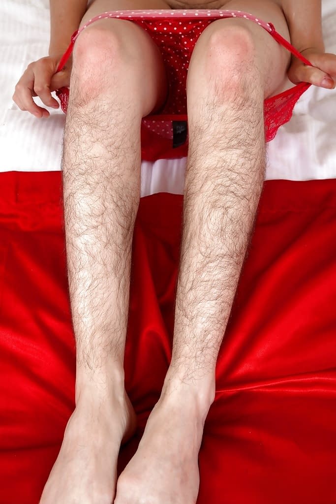 Mature solo girl with hairy legs and furry armpits revealing beaver
