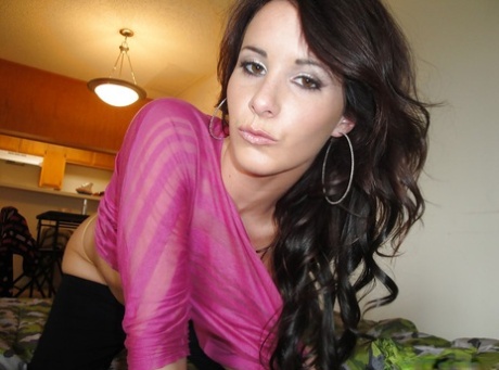 Young female Mia Valentine revealing phat ass and pussy cunt
