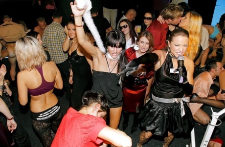Drunk party girls provide guys with plenty of pussy to fuck