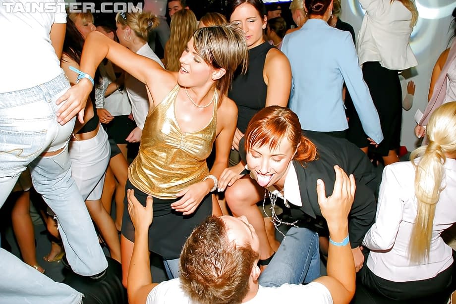 Cum hungry European gals showing off their cock sucking skills
