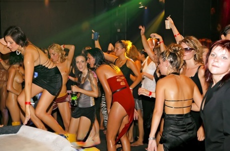 Lewd ladies with jaw-dropping sexy bodies get dirty at the wet party