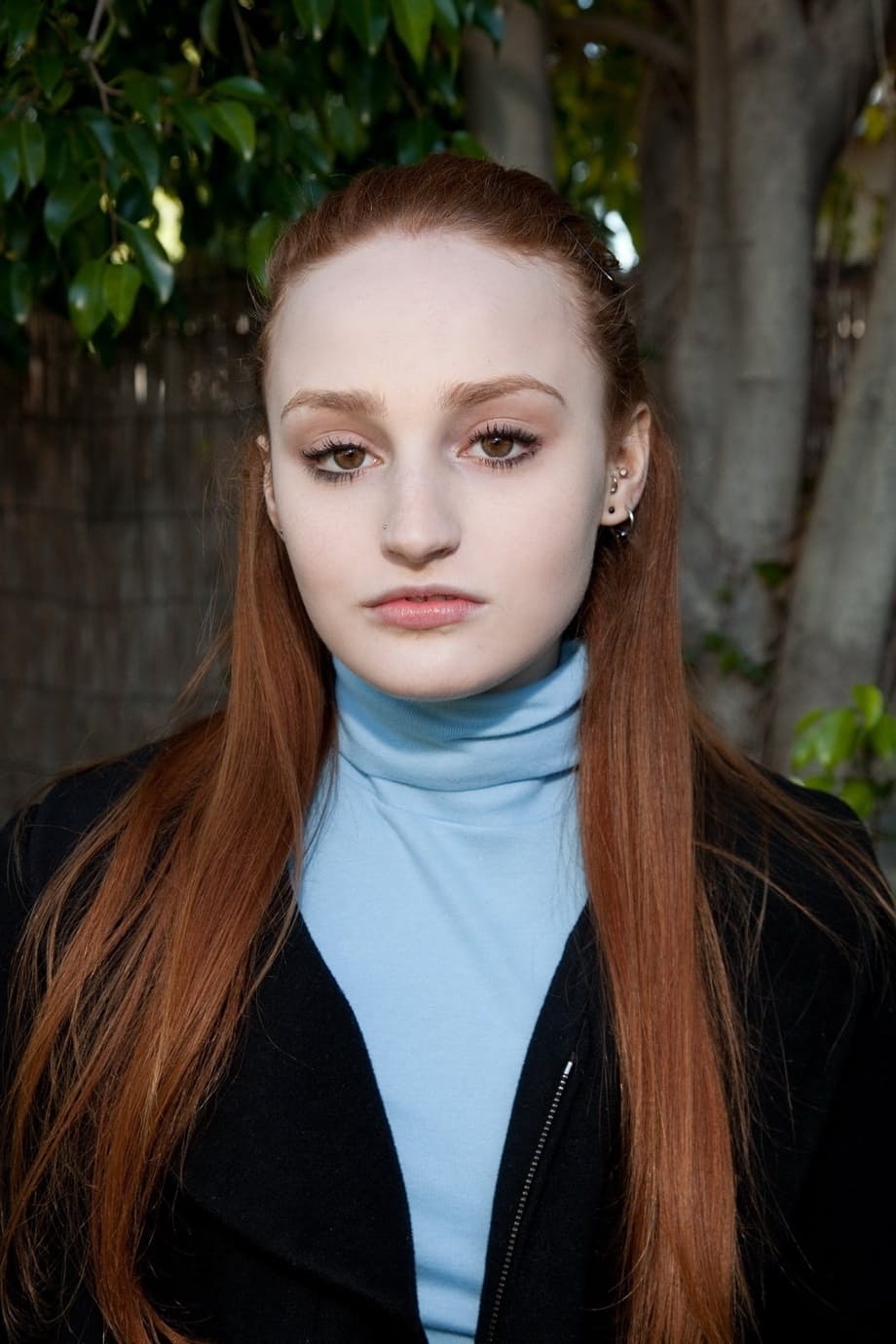 Stunning redhead teen Sarah Rupe flashing an upskirt in white panties outdoors