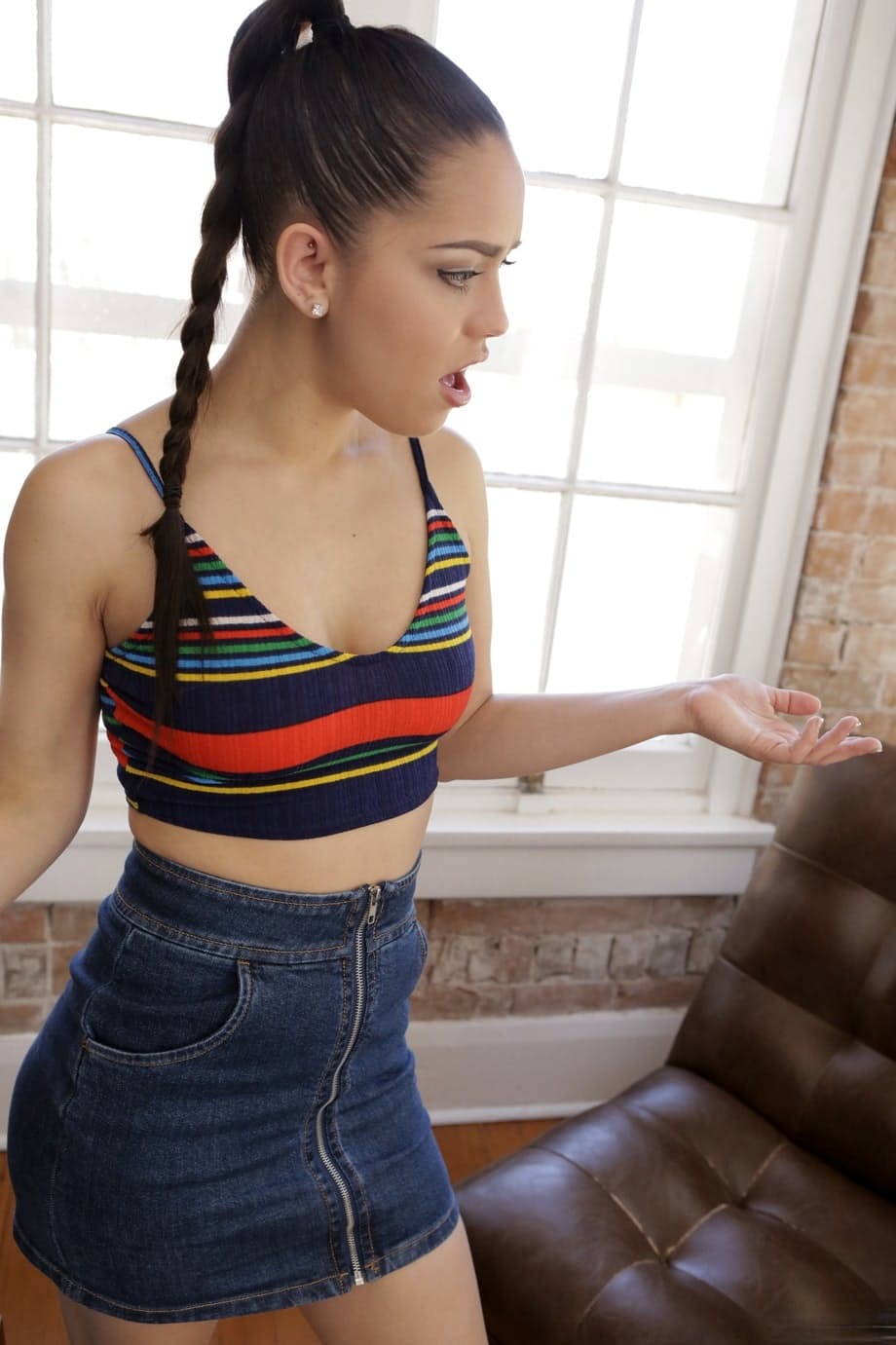 Horny teen Alina Lopez blowing & riding a big dick in reverse cowgirl style