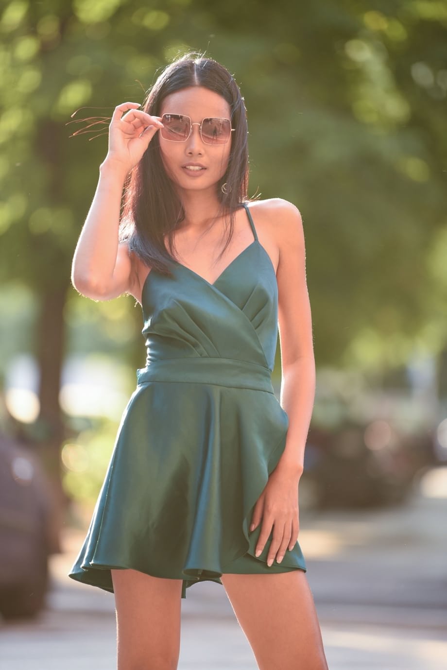 Beautiful teen with small tits Magen shows her slim body and poses