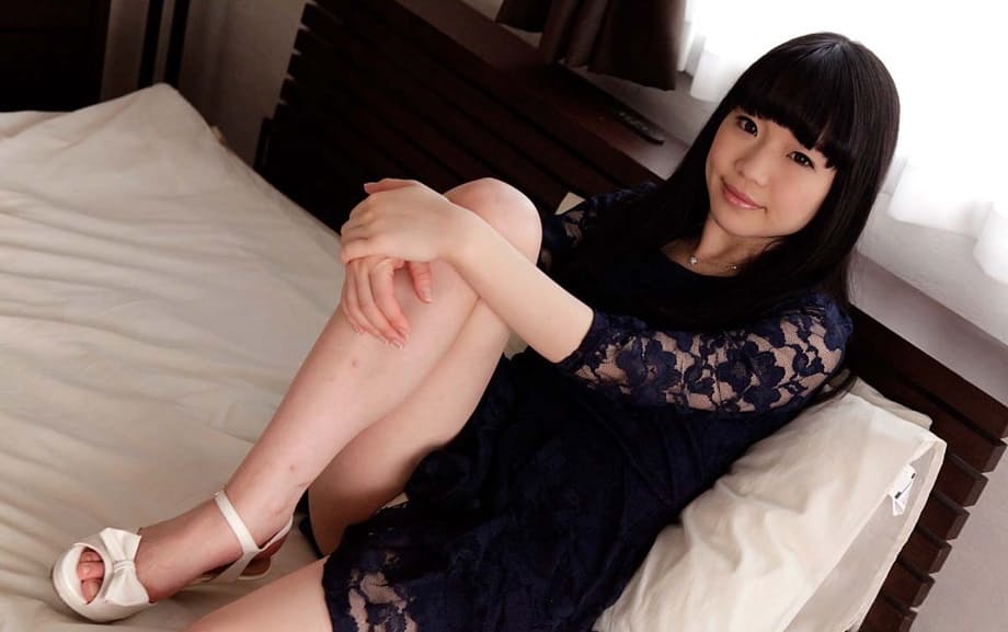 Petite Asian schoolgirl Yuna Himekawa gets her hairy twat toyed and fucked