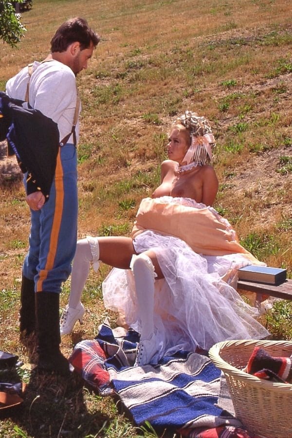 Stunning blonde lady Jenna Jameson enjoys oral action with a cowboy