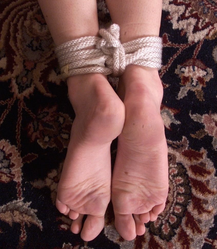 Petite girl Ashley gets tied up for a hard BDSM spanking & ass flogging