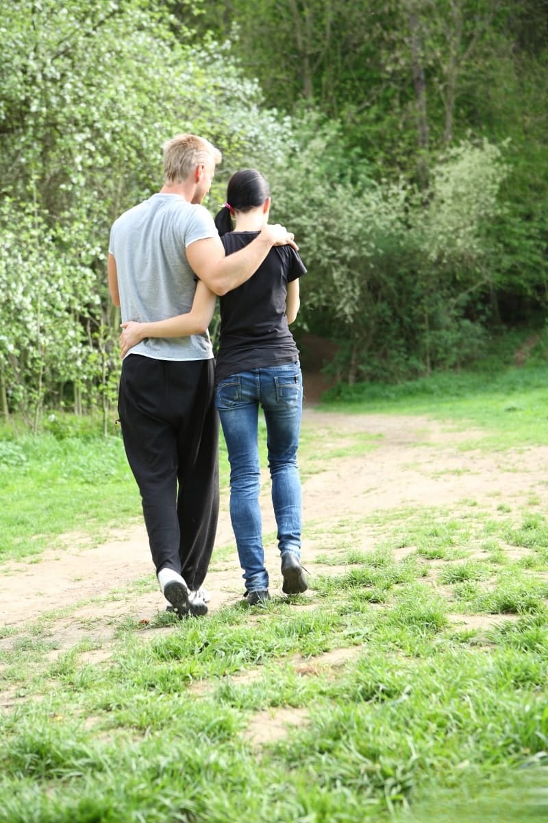 Adorable teen Olga reveals her tiny tits and gets fucked in the woods
