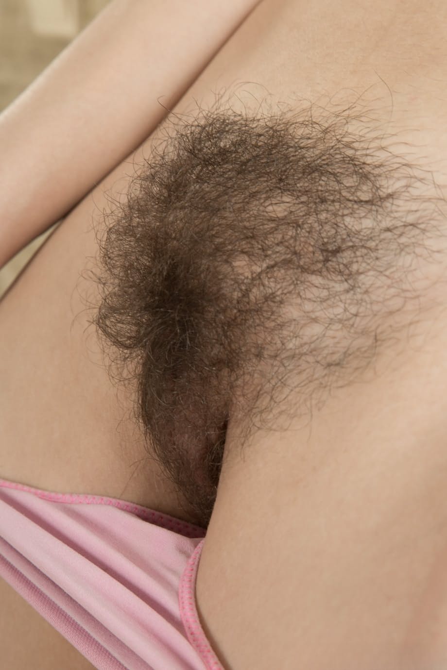 Fitness girl Veronika Mars reveals saggy large breasts & closeup hairy snatch