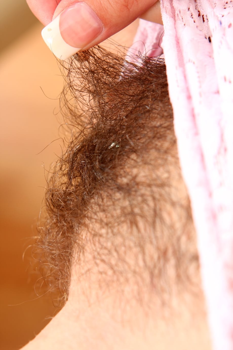 Brunette cutie Victoria Black spreading naked for extreme hairy pussy closeup