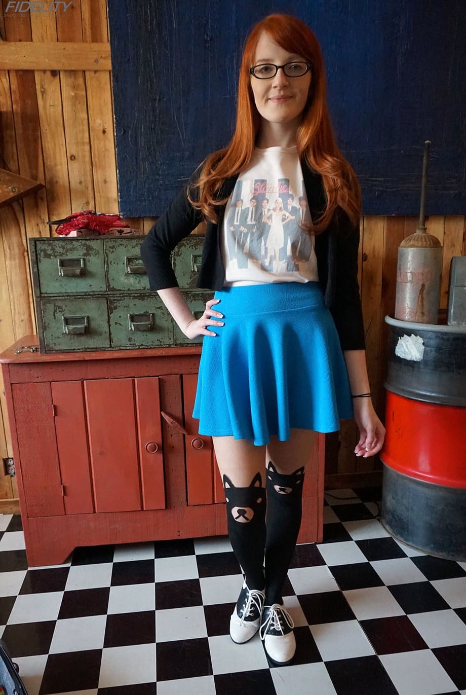 Nerdy redheaded teen Krystal Orchid gets penetrated by a large cock after