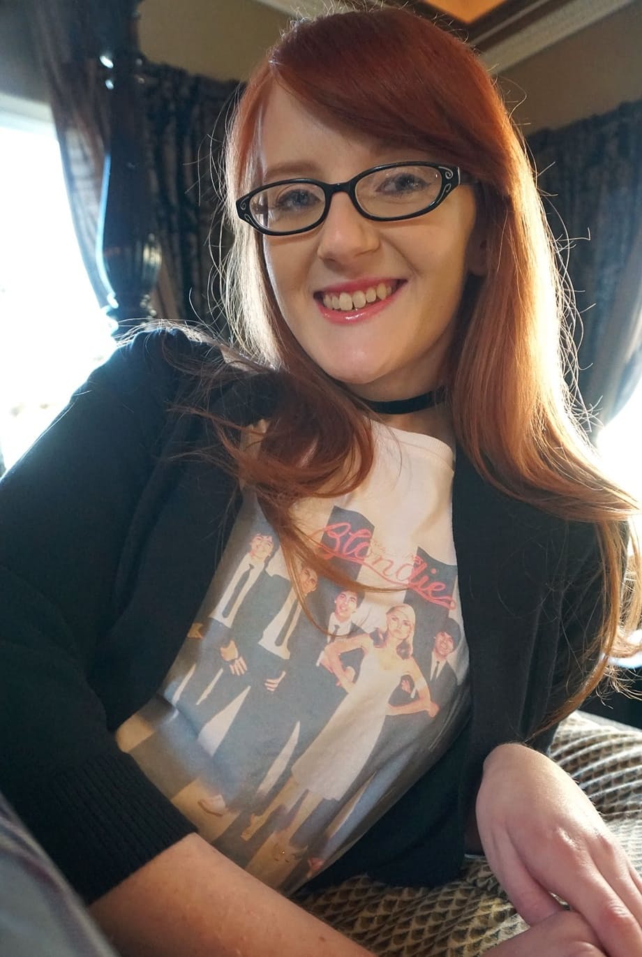 Nerdy redheaded teen Krystal Orchid gets penetrated by a large cock after