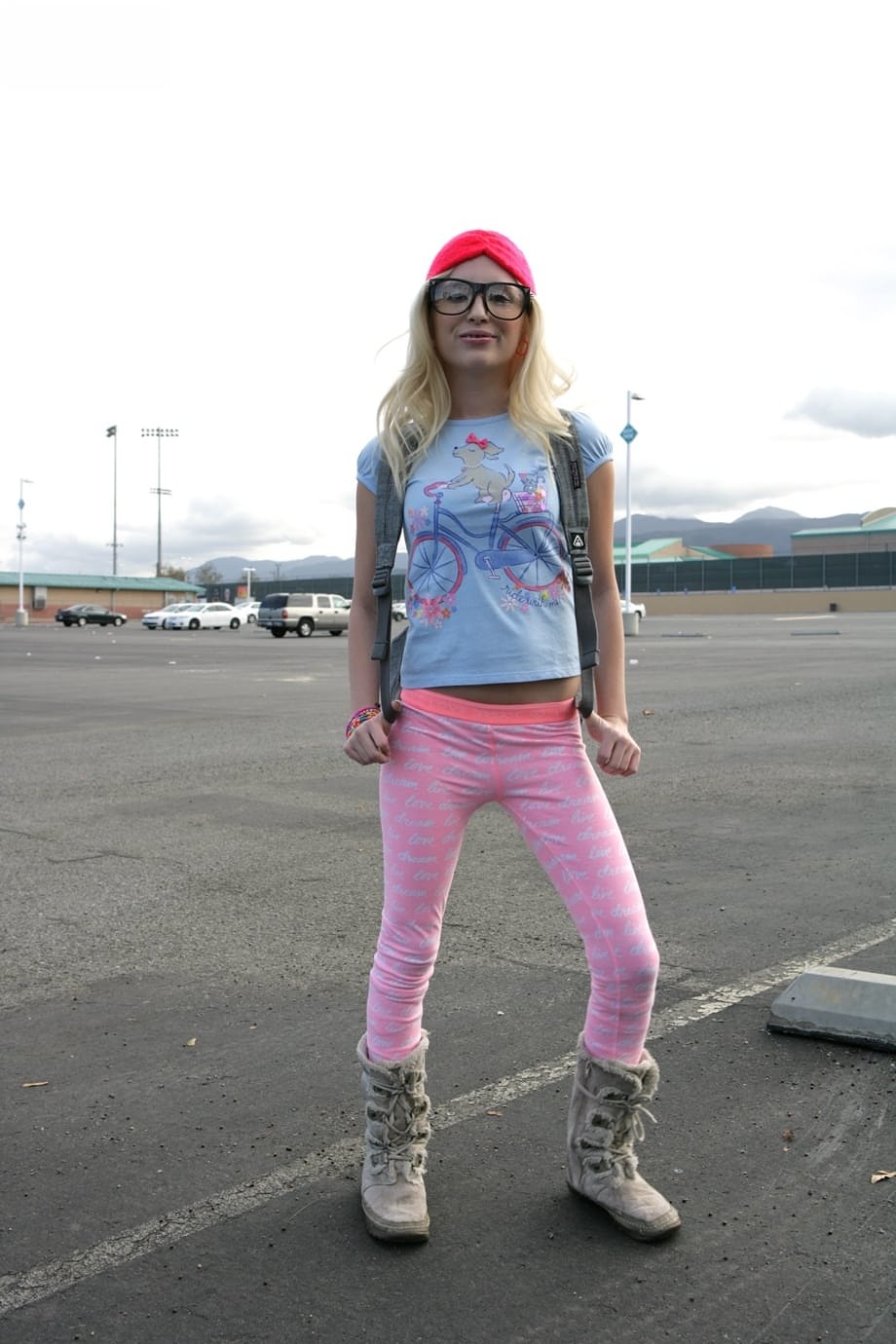 Innocent blonde schoolgirl Piper Perri is all tease on walk home from school