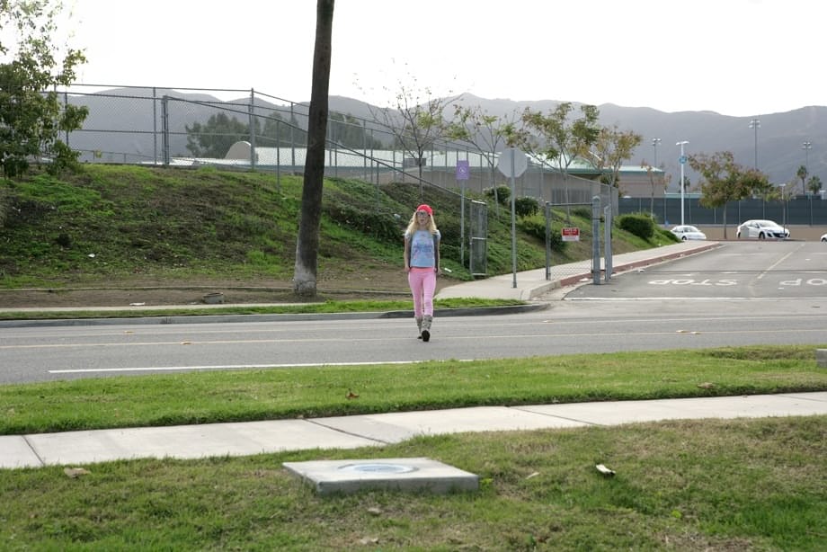 Innocent blonde schoolgirl Piper Perri is all tease on walk home from school