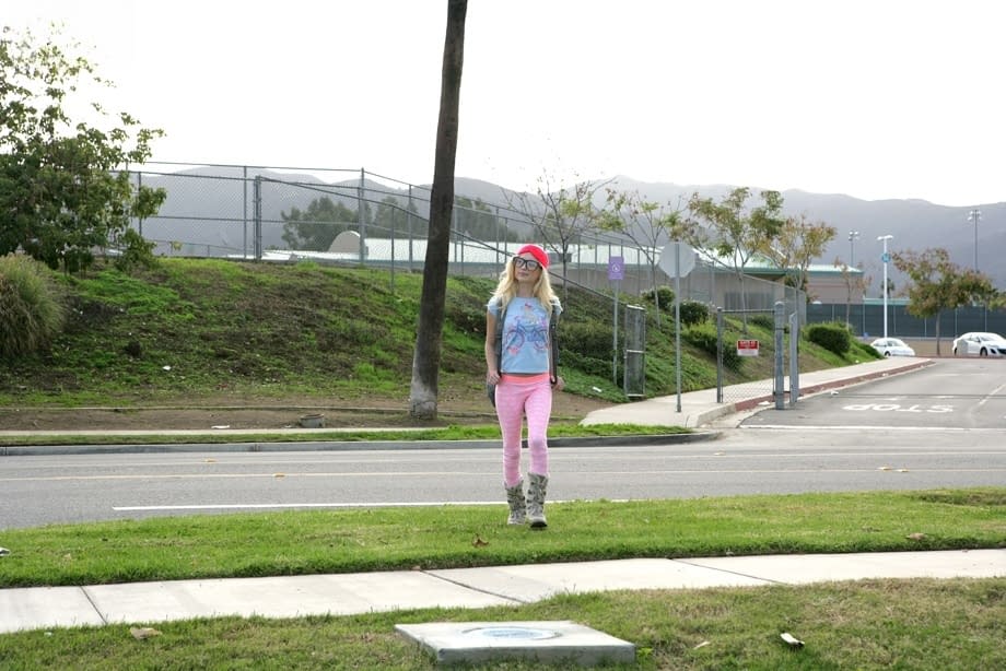 Innocent blonde schoolgirl Piper Perri is all tease on walk home from school