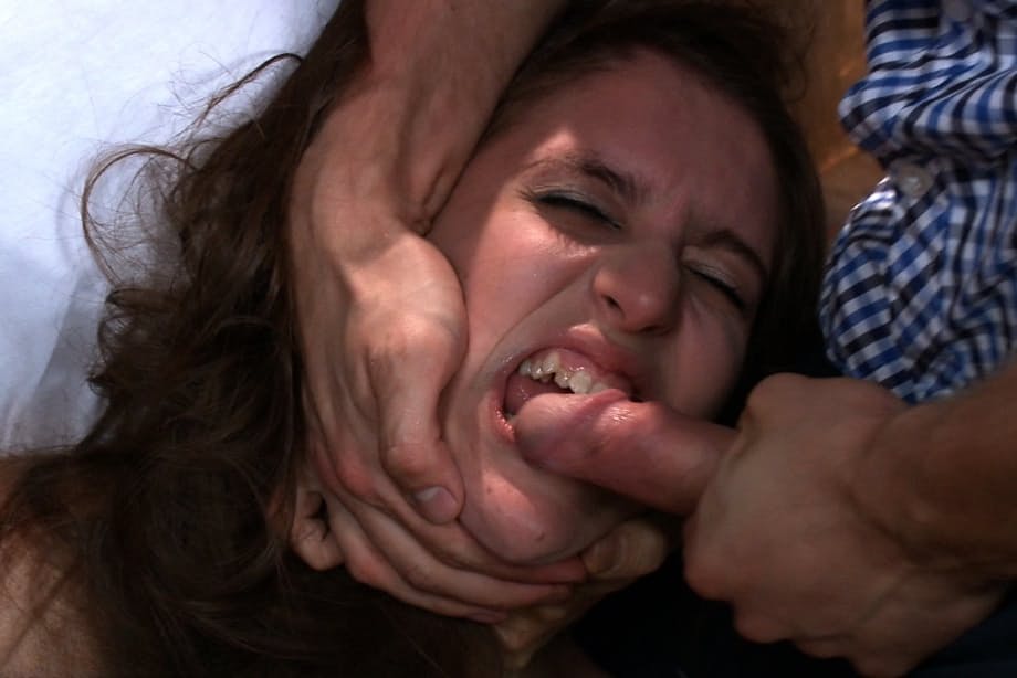 Small titted Zarena Summers gets restrained & gangbanged in the dungeon