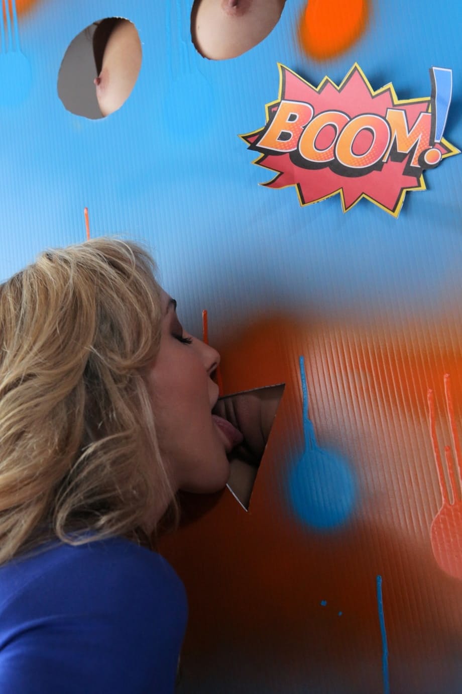 Mom Brandi Love teaches stepdaughter Rebel Lynn the proper way to lick & ride