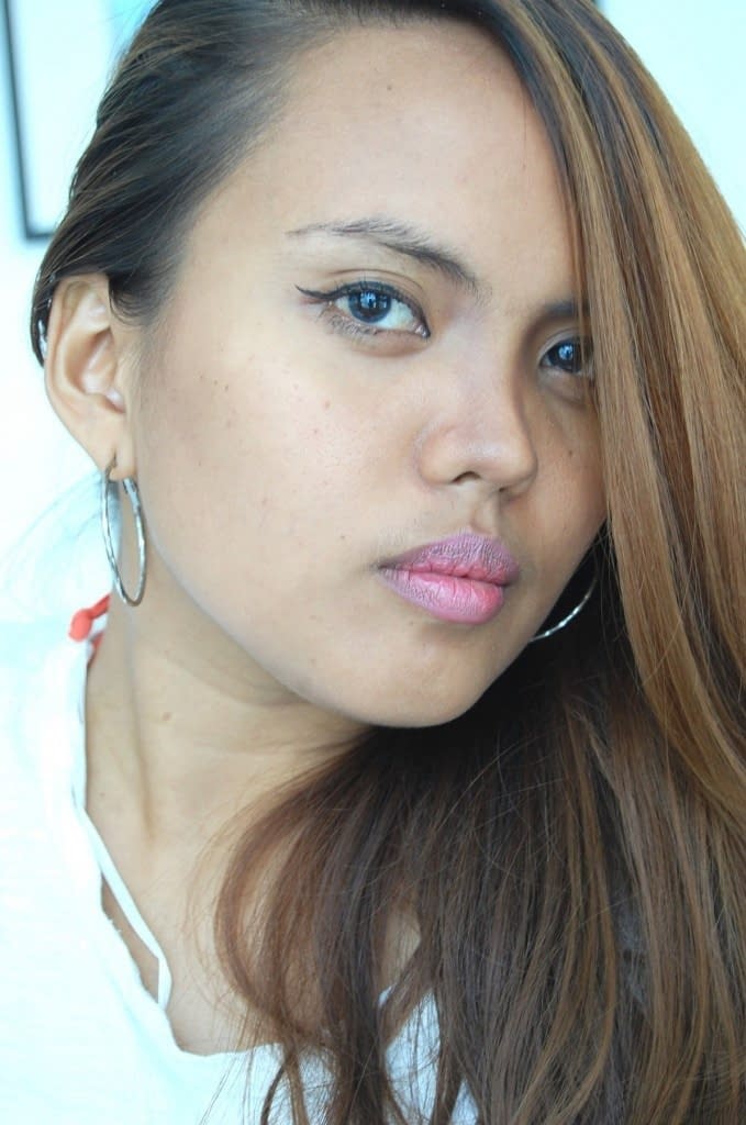 Cute Filipina Kimar flashes her tits and pussy during photoshoot