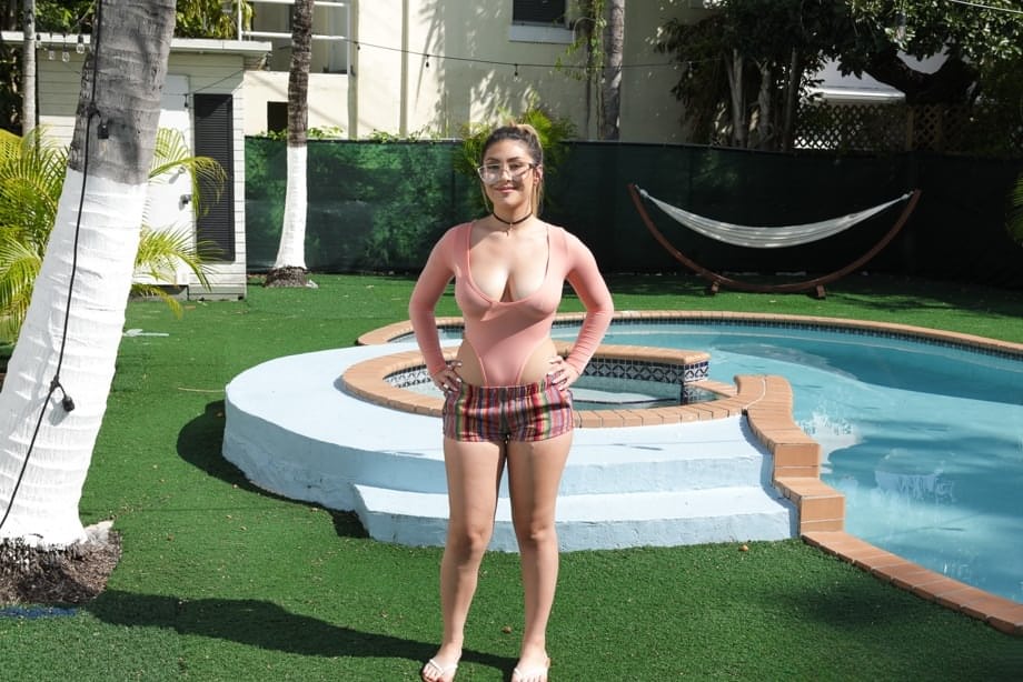 Serena Skyes has a good time at the pool getting naked and getting fucked