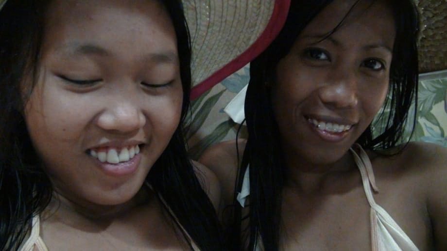 Petite Filipina girls Jeremay and Mayka share a cock in POV FFM threesome