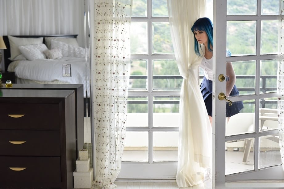 Blue haired schoolgirl named Jewelz Blu gets slammed by Brad Sterling