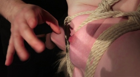 Teen Noa Livia punished by experienced master being bound and mouthfucked