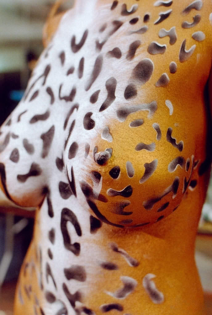 Incredible Playboy body paint models look so sexy showing off their curves