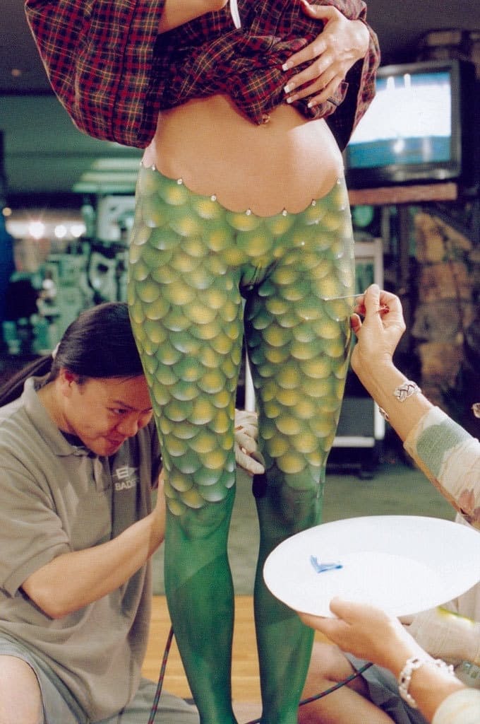 Incredible Playboy body paint models look so sexy showing off their curves