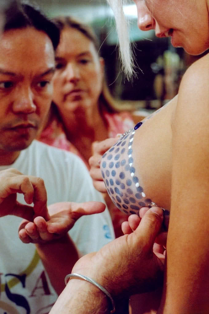 Incredible Playboy body paint models look so sexy showing off their curves
