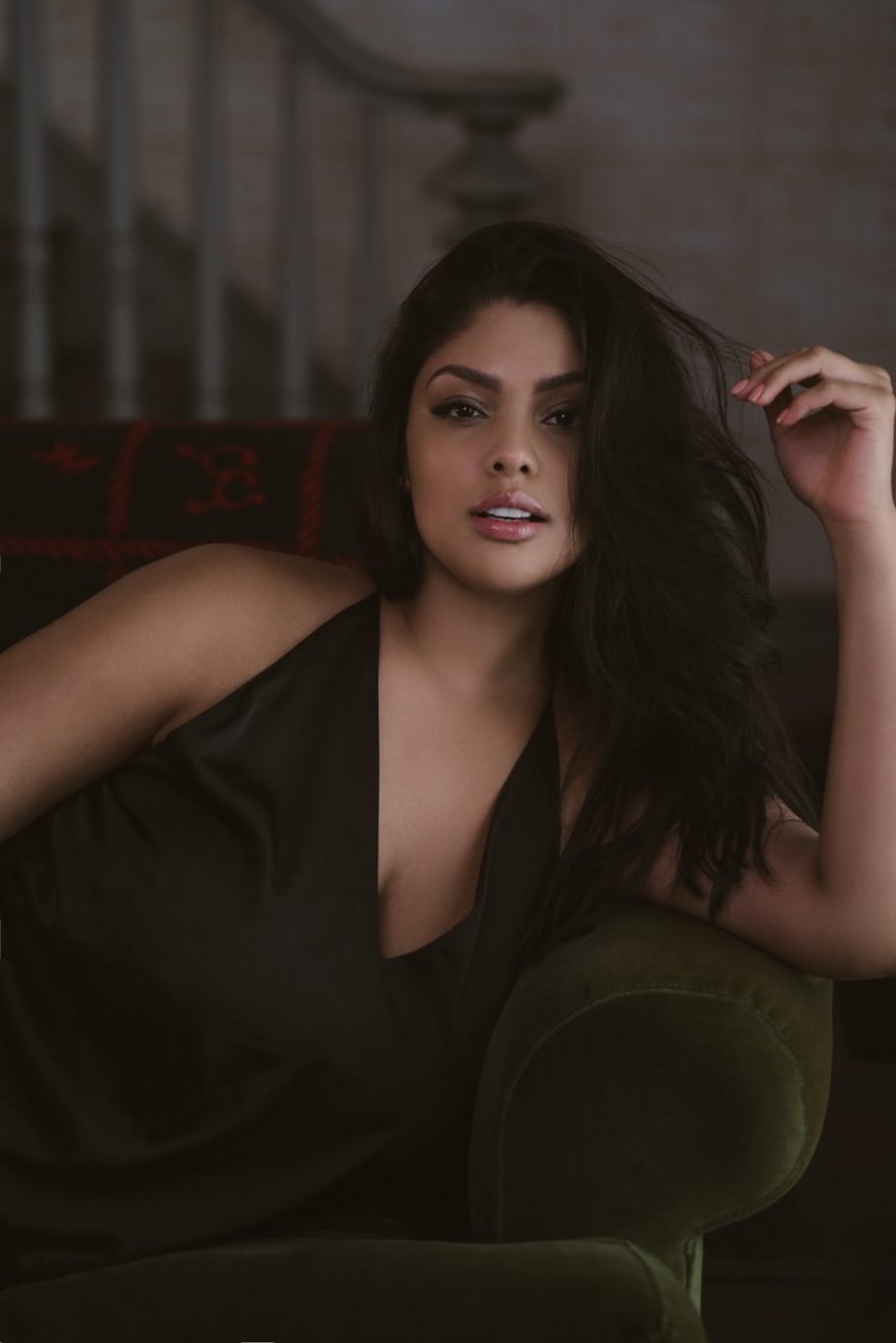 Stunning Mexican babe with big tits Jocelyn Corona showing off at her house