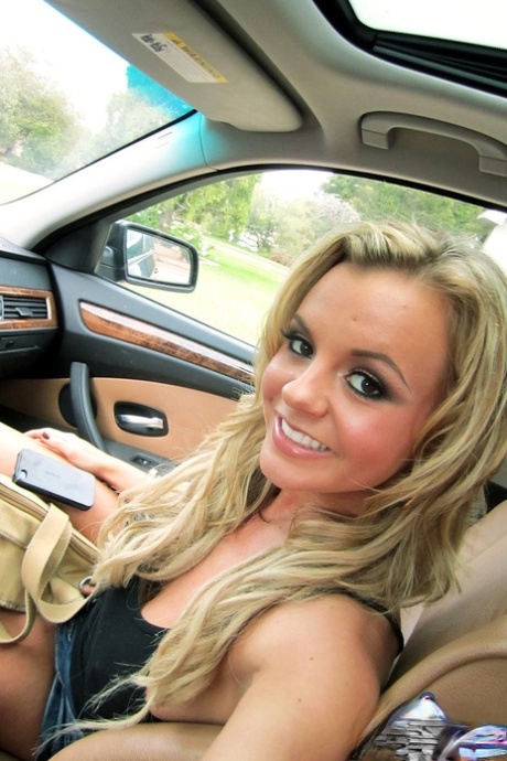 Hot blonde Bree Olson flaunts her huge tits & sexy ass anywhere & everywhere