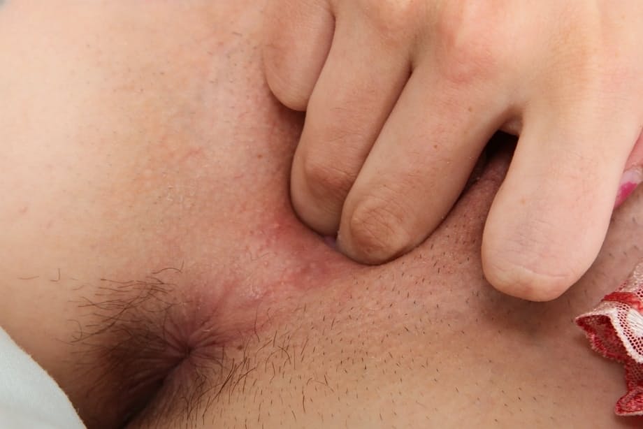 Small-tittied Emily Grey with nose piercing satisfies pussy using sex toy