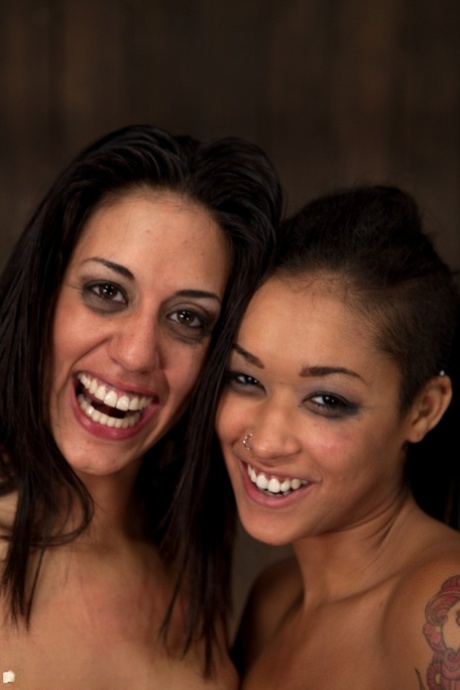 Best friends Lyla Storm & Skin Diamond listen as the other cries out in pain