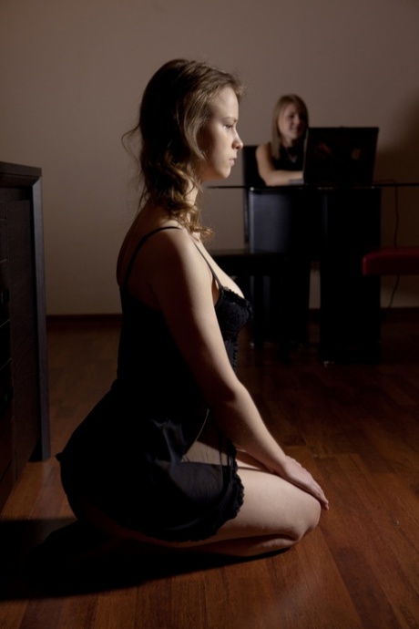 European girls Beata B and Viola Bailey remain alone in the hotel room
