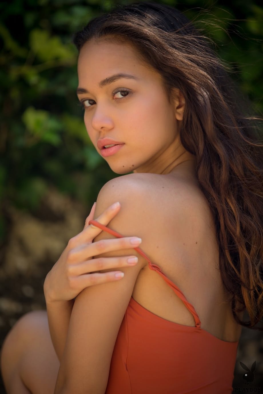 Petite sweet Filipina Kit Rysha flashing those tiny breasts outdoors