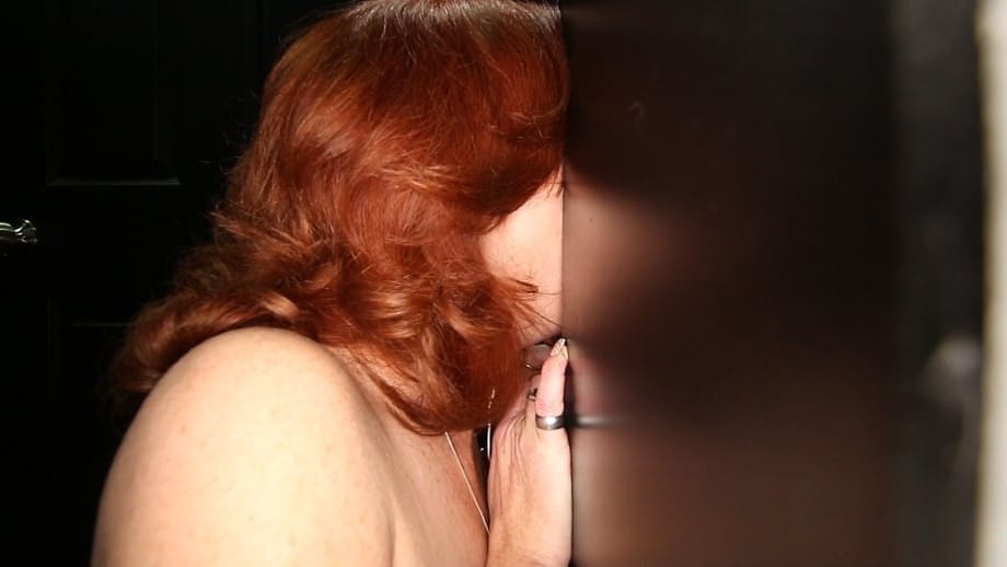 Flaming hot mature Redd sucks back 16 gooey loads in first time gloryhole vid