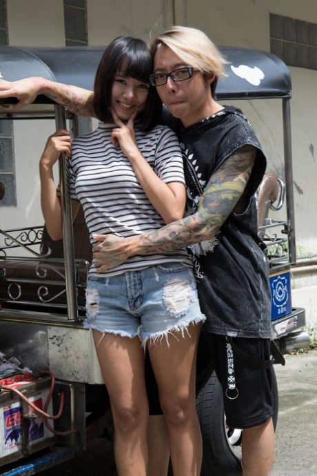 Sweet Tan shows her beautiful naked Thai body and trimmed vagina