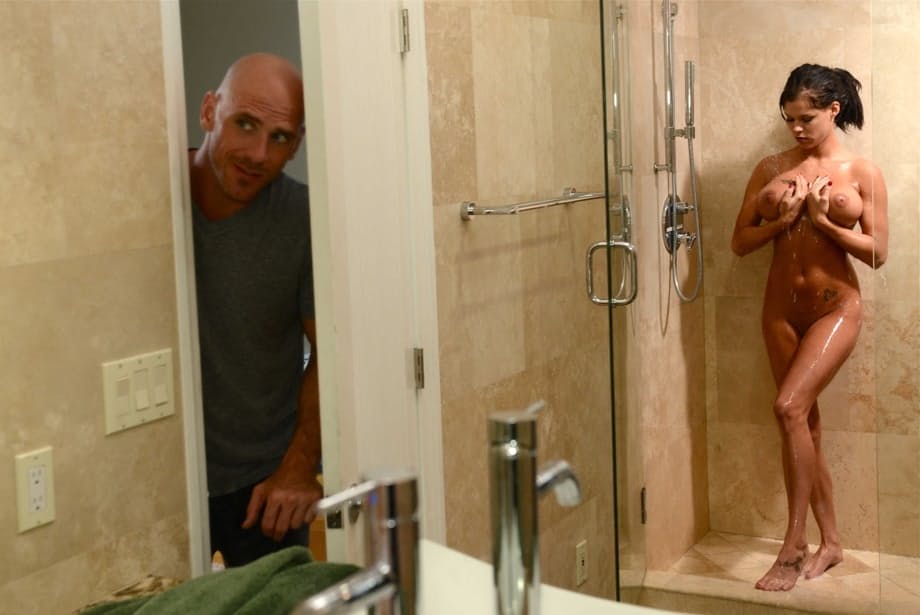 Busty Peta Jensen tastes the big fat cock of Johnny Sins in every position