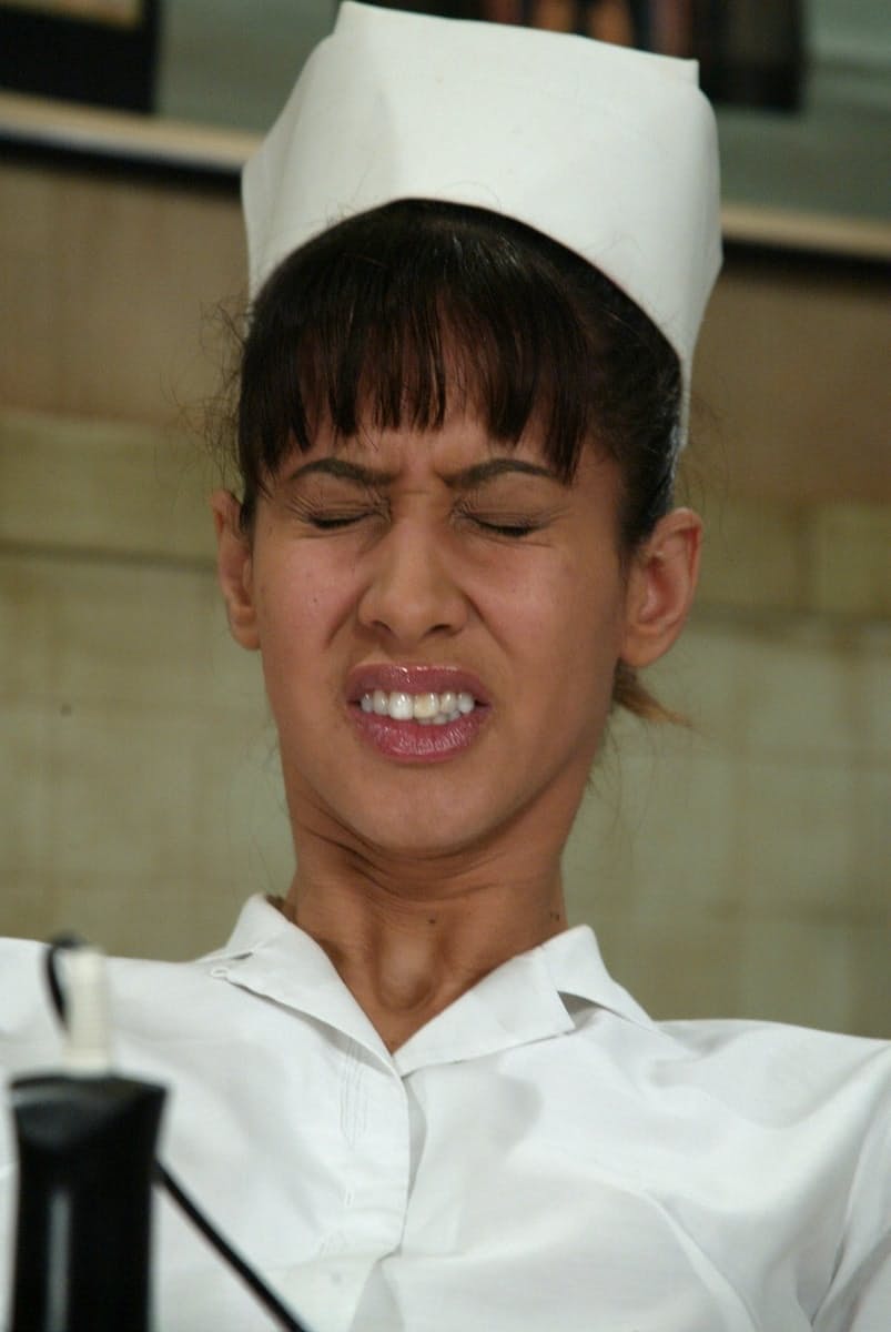 Latina nurse Isis Love has pussy toying and fucking machine sex at work