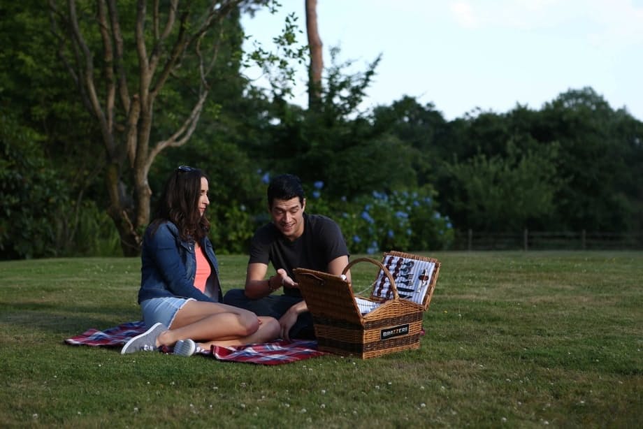 Ashley Adams and her man friend have sex after an outdoor picnic