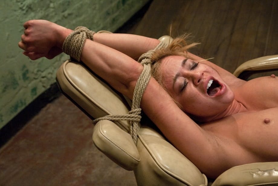 Bound Asian MILF Mia Lelani gets her face & pussy fucked by Mark Davis
