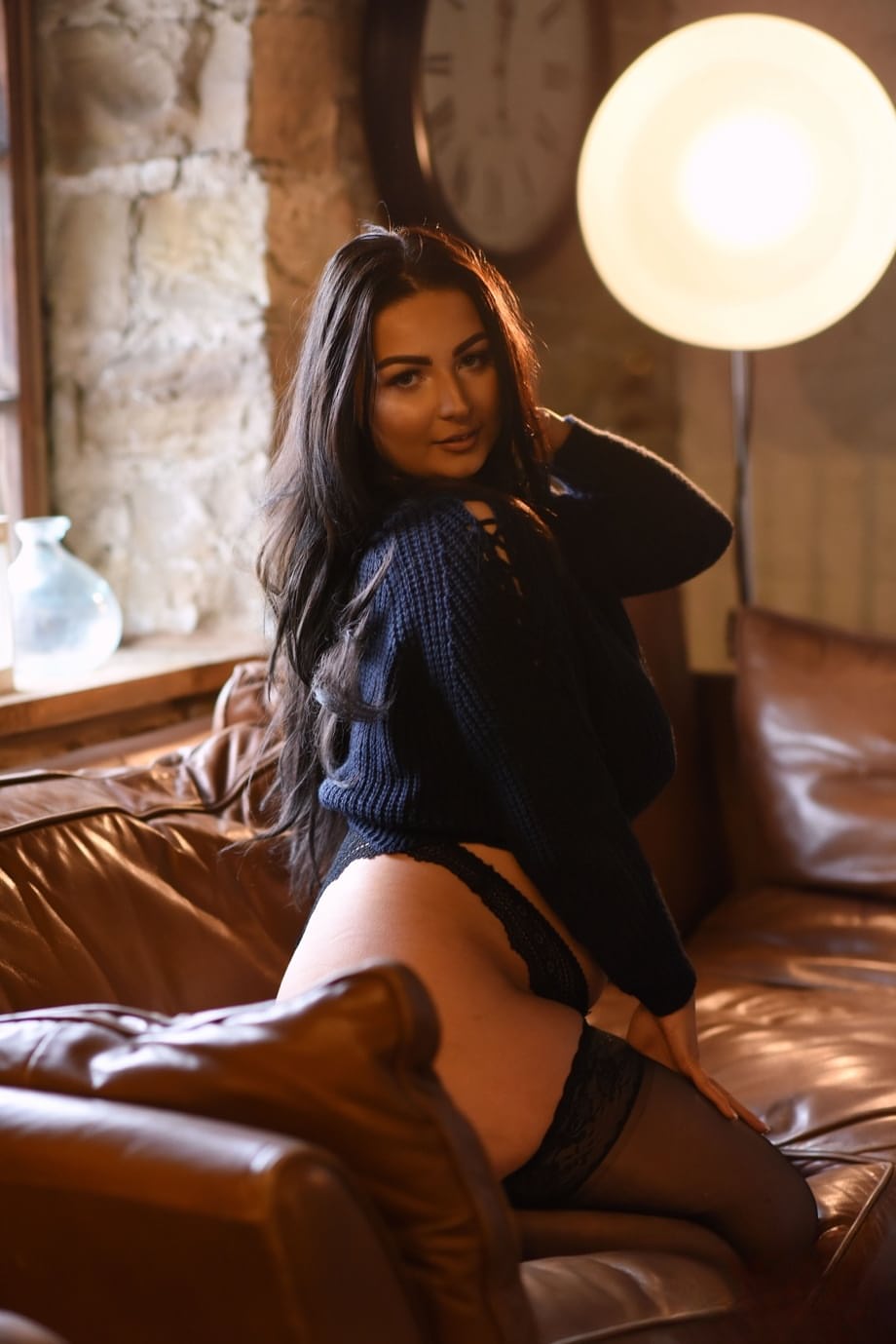 Fatty stunner Foxy Lucina goes topless and shows her massive natural tits
